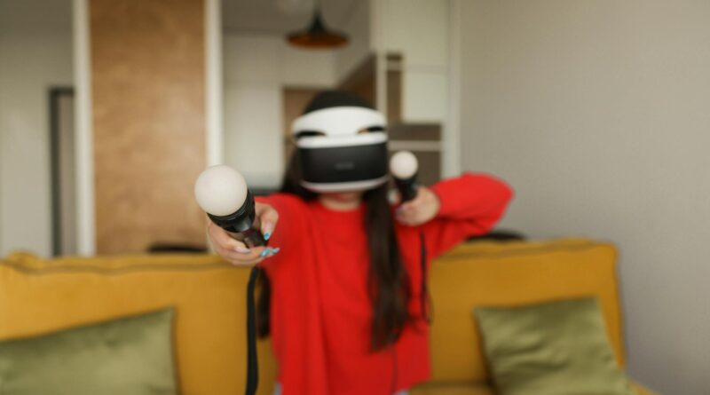 A person using spatial computing to control a modern smart home