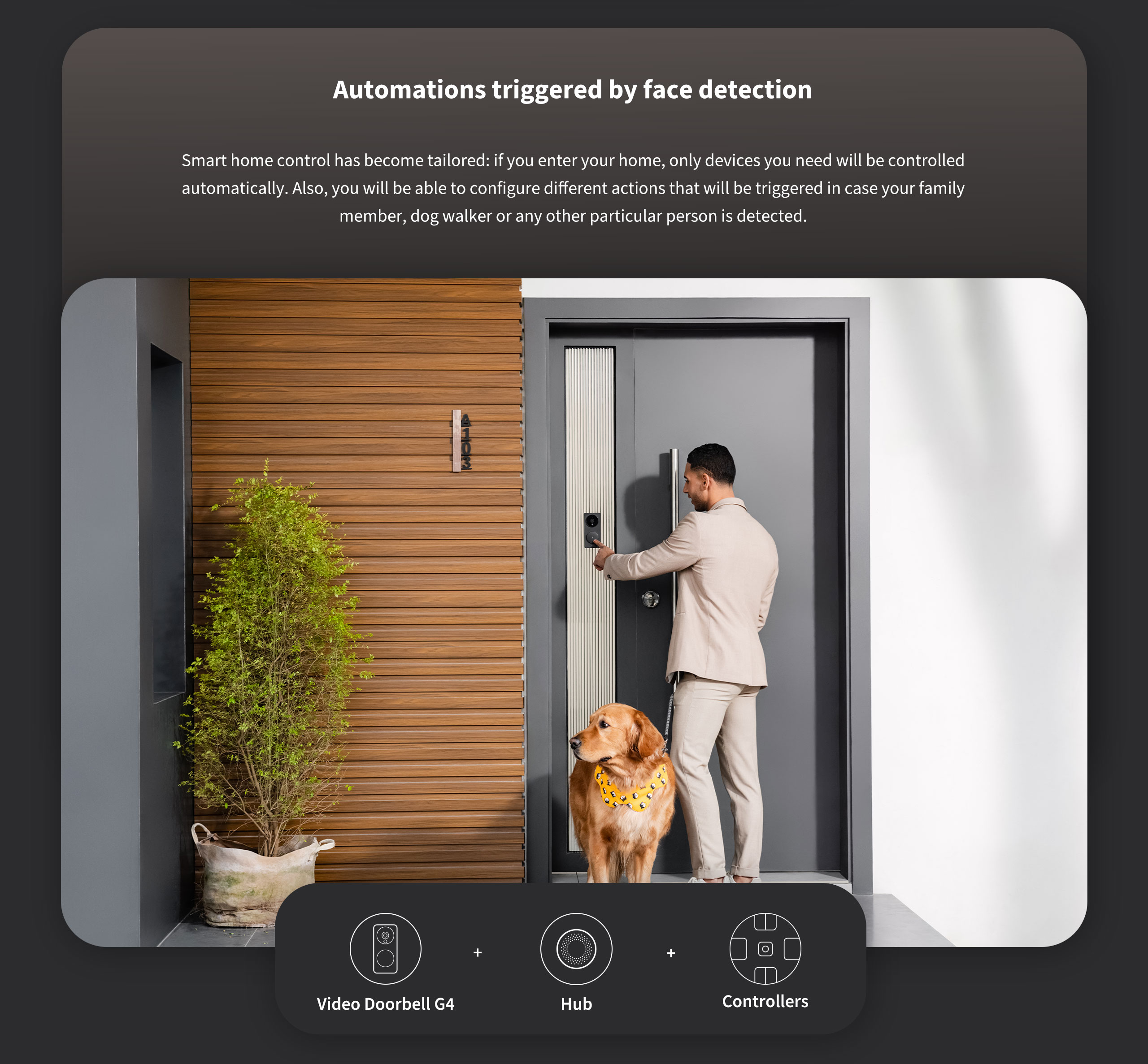 Aqara Video Doorbell G4 in slate grey